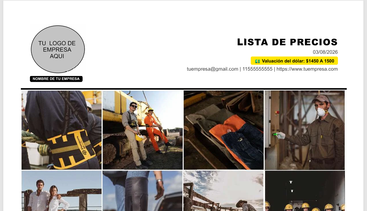 4. Así queda la lista final