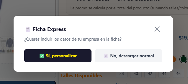 Elegís si personalizar