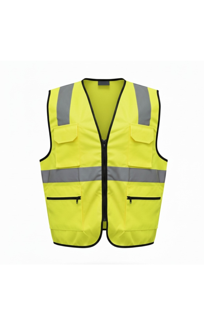 CHALECO “VIALTEC” TRUCKER 4 BOLSILLOS AMARILLO