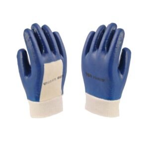 GUANTE NITRUR PETROLERO AZUL CON PUÑO
