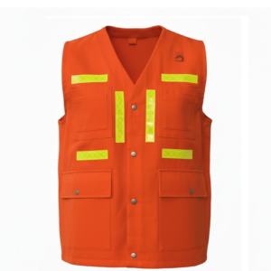 CHALECO REFLECTIVO MINERO C/BOLSILLOS - GABARDINA