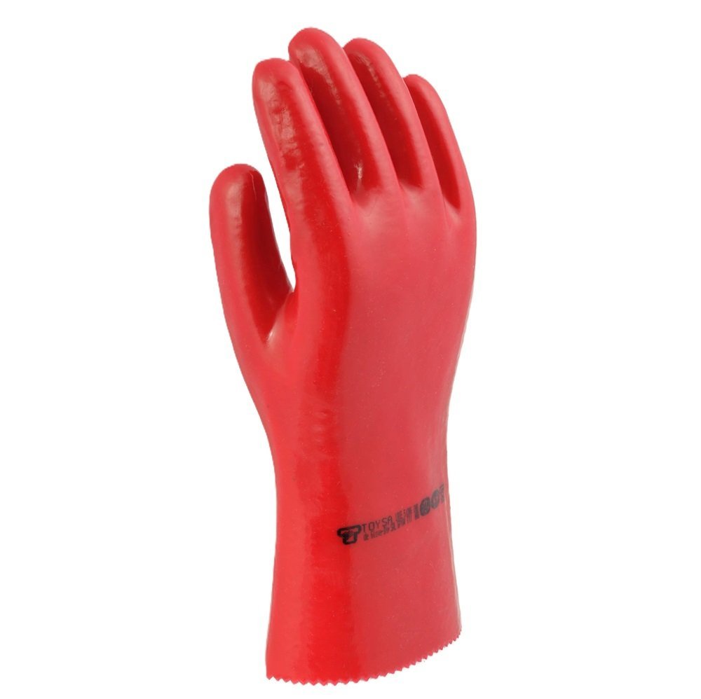 GUANTE QUIMICO ROJO CORTO