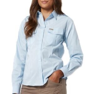 CAMISA ESTANCIERA POPLIN MICROESMERIADA MUJER- PAMPERO