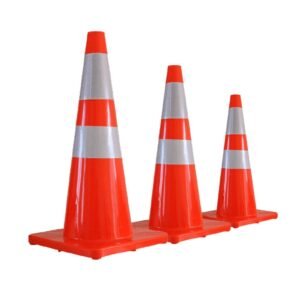 CONO FLEXIBLE C/REFLEC  - NARANJA