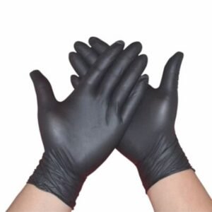 GUANTE DESCARTABLE NITRILO NEGRO PETROLERO (CAJA X 100)