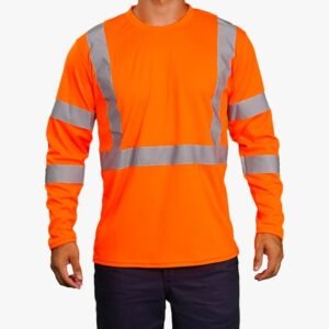 REMERA M/L FLUO CON REFLEX