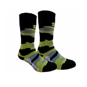 MEDIA CAMUFLADA CAÑA 3/4 - DOBLE TOALLA - ALGODÓN