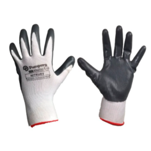 NITRUR-BLANCO-V - GUANTE POLIESTER EMBEBIDO NITRILO PAMPERO