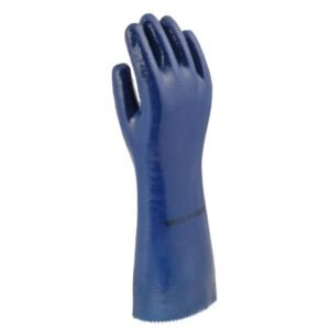 GUANTE NITRUR PETROLERO AZUL LARGO