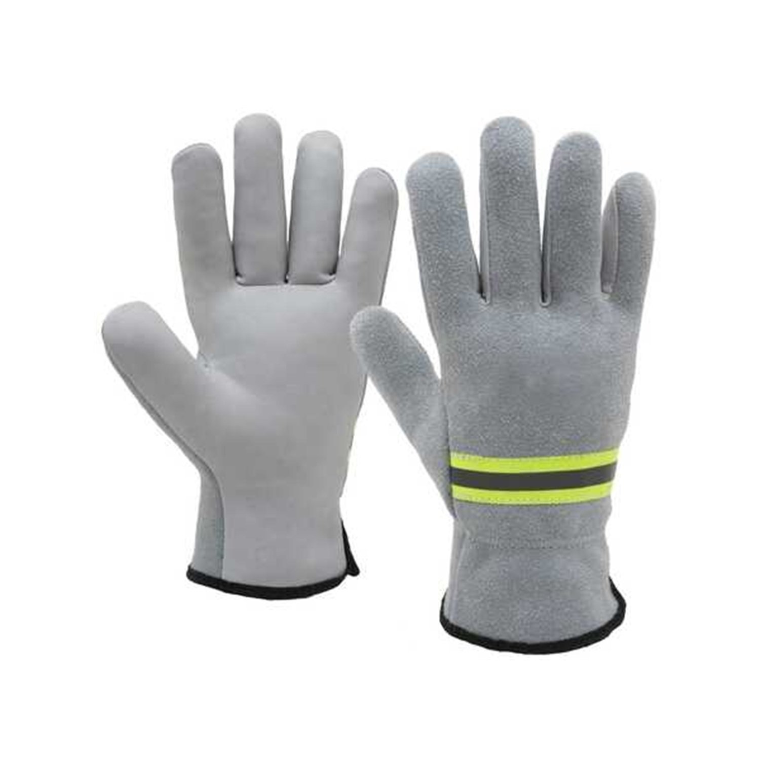 GUANTE DE CUERO VAQUETA COMBINADO - MEDIO PASEO CON REFLEX