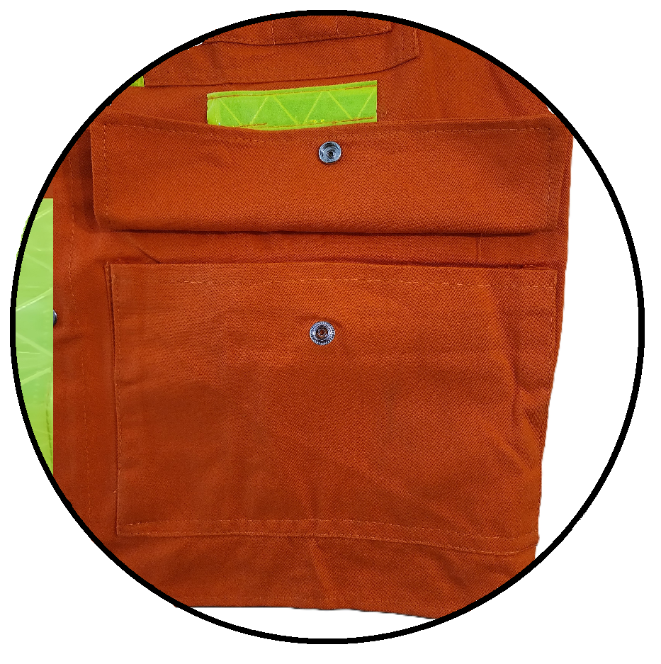 CHALECO REFLECTIVO MINERO C/BOLSILLOS - GABARDINA - Image 3