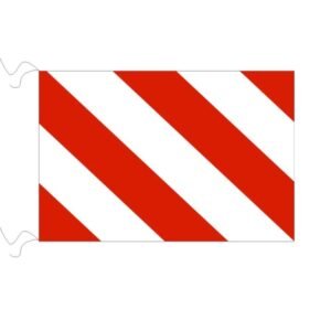 BANDERA PELIGRO ECONOMICA 50x70 S/LEYENDA