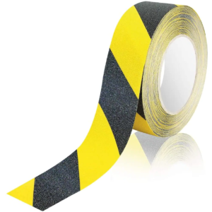 CINTA ANTIDESLIZANTE 1 x 18Mtrs - CEBRADA AMARILLA NEGRA."