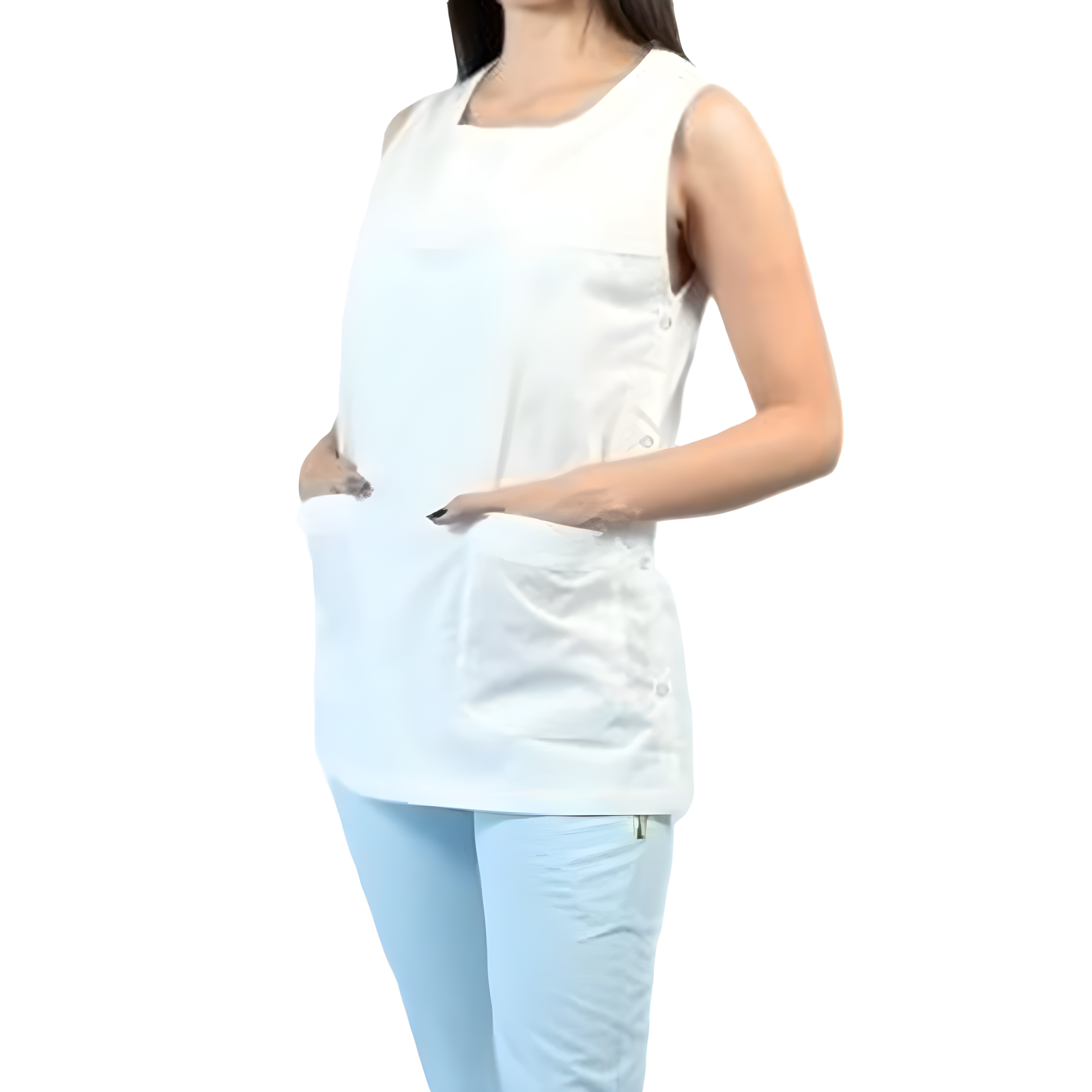 DELANTAL PONCHO CON BRODERIE - PAMPERO