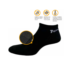 MEDIA STATIC - CAÑA INVISIBLE - HILO PLATA - ANTIMICOTICA