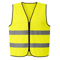 CHALECO "MUNICIPAL" REFLECTIVO TRUCKER C/CIERRE AMARILLO PAMPERO CLASE 1