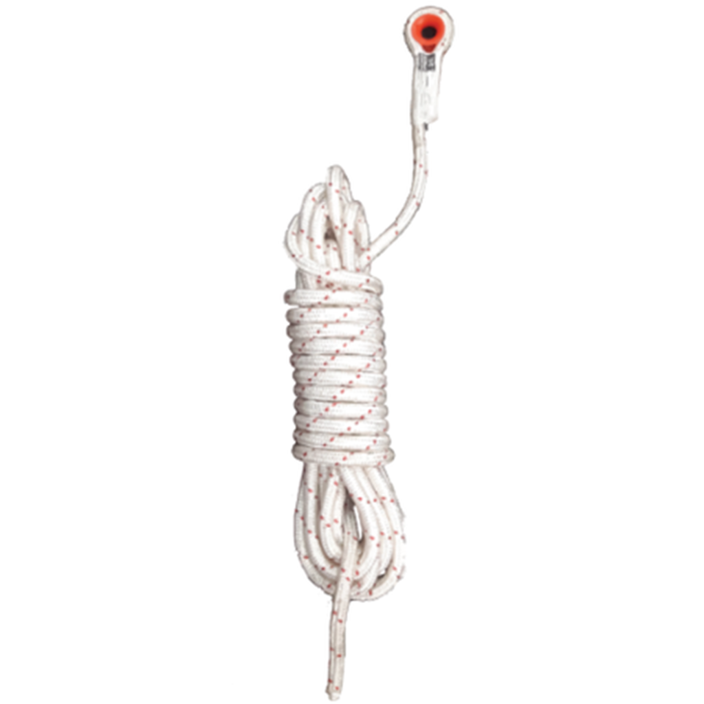 LINEA DE VIDA EN SOGA 13 MM X 50 M CON MOSQUETON 55