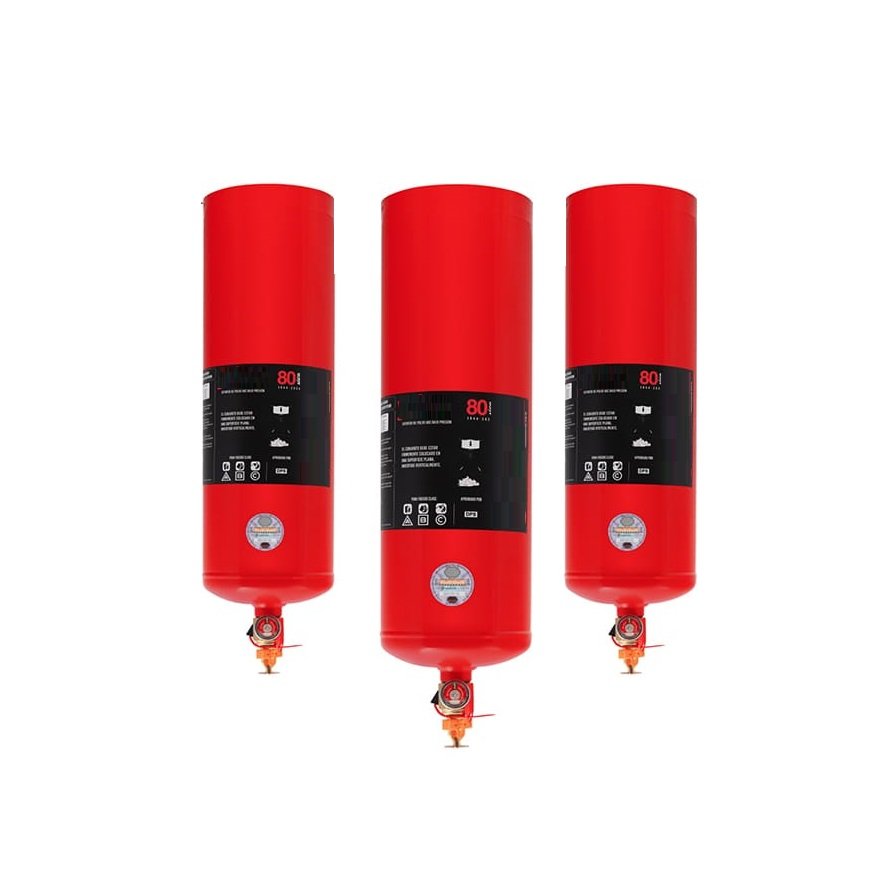 Extintor colgante automático a base de polvo químico seco ABC bajo presión