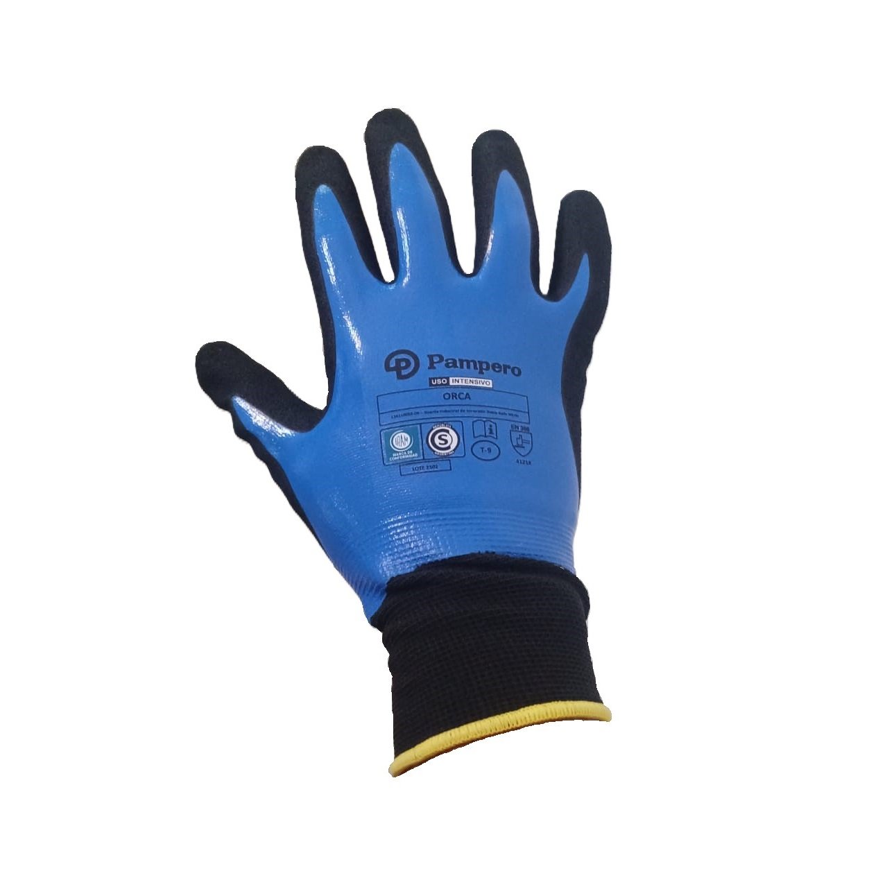GUANTE ORCA, INDUSTRIAL, DOBLE NITRILO - PAMPERO