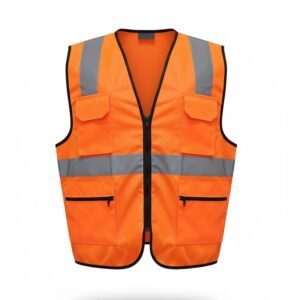 CHALECO "VIALTEC" TRUCKER 4 BOLSILLOS NARANJA
