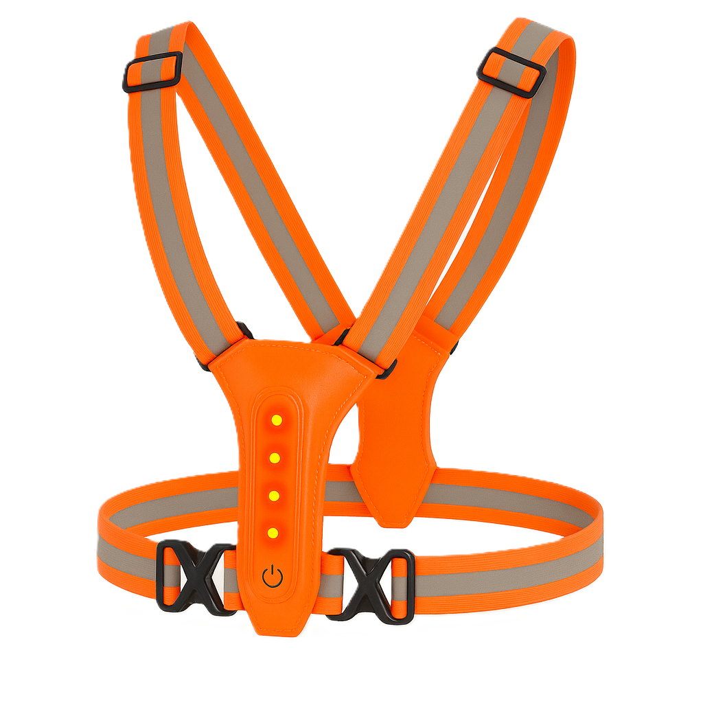 BANDOLERA VIALTEC LED - REFLECTIVA NARANJA