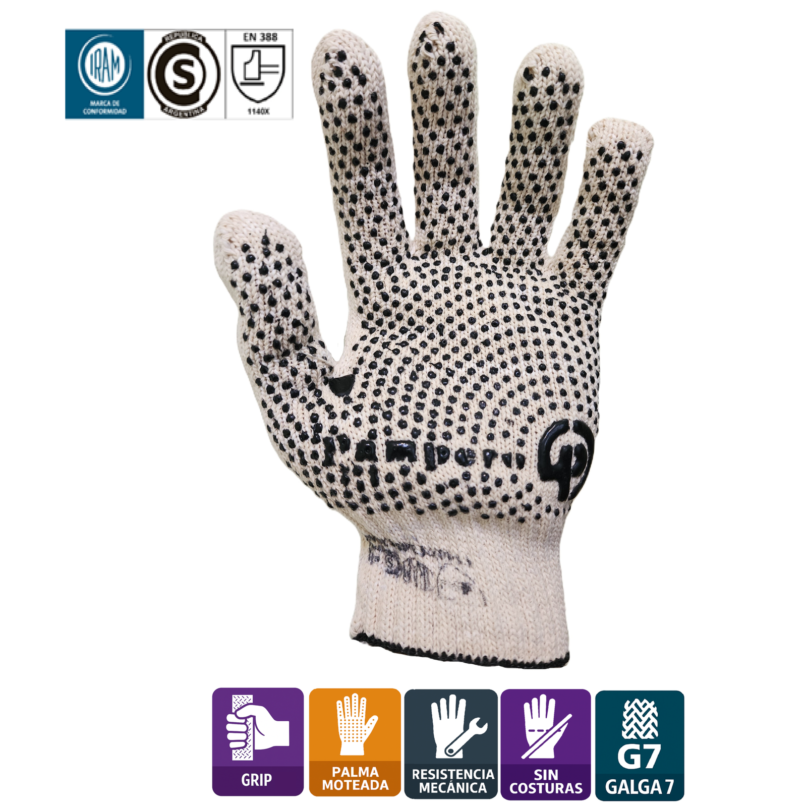 GUANTE INDUSTRIAL MOTEADO - Image 5
