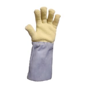 GUANTE TERRY/KEVLAR ALGODÓN ACOLCHADO PUÑO CUERO