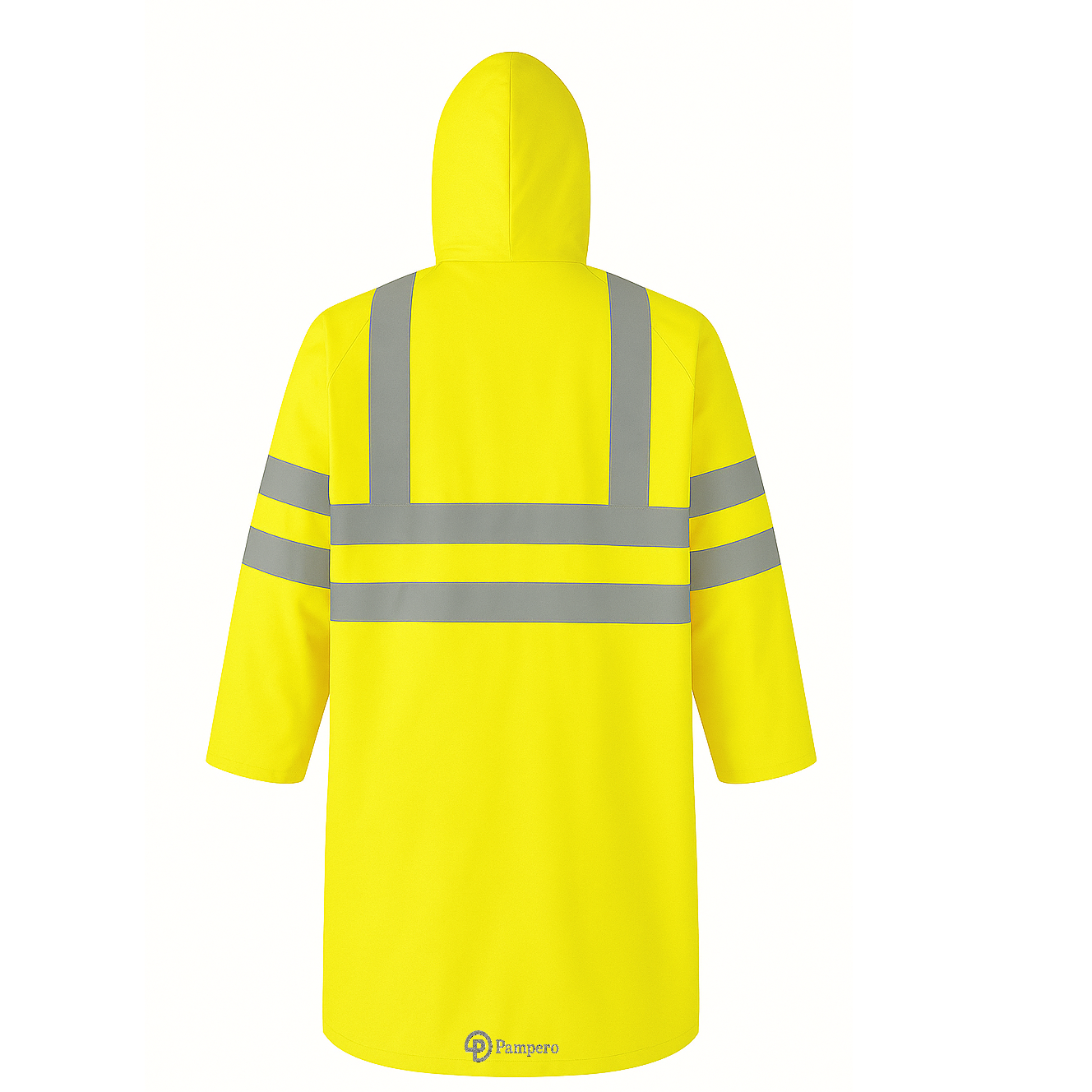 CAPA DE LLUVIA STORM VIAL AMARILLA FLUO C/REFLECTIVO PAMPERO - Image 3