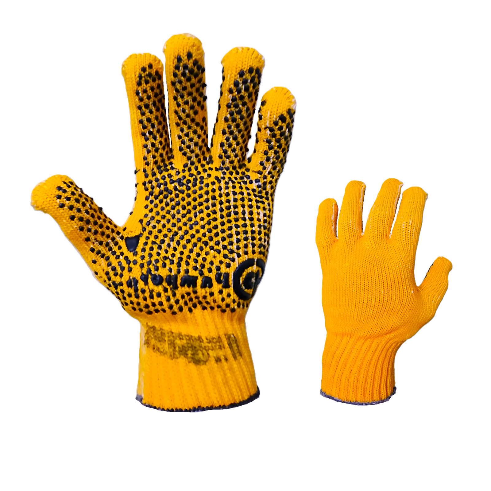 GUANTE DOBLE FAZ ORO MOTEADO NEGRO