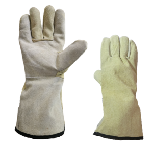 GUANTE CUERO SOLDADOR COSTURA KEVLAR