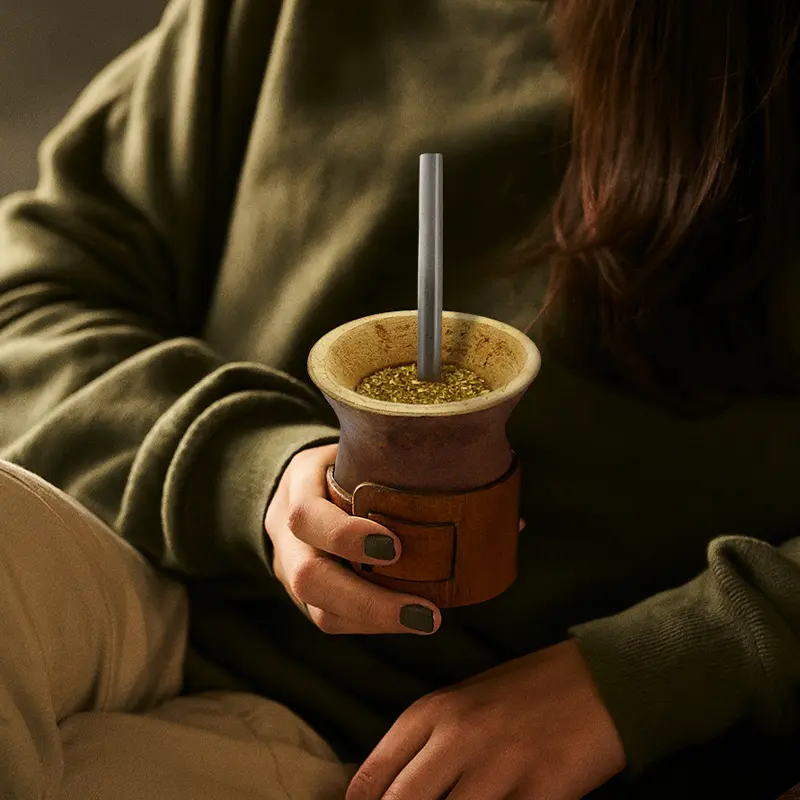 Mate Alazan ( calabaza + cinturon de cuero) - Image 3