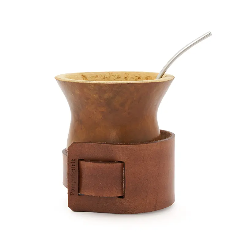 Mate Alazan ( calabaza + cinturon de cuero) - Image 7