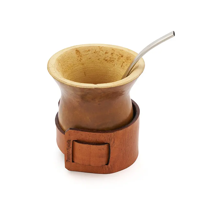 Mate Alazan ( calabaza + cinturon de cuero) - Image 10
