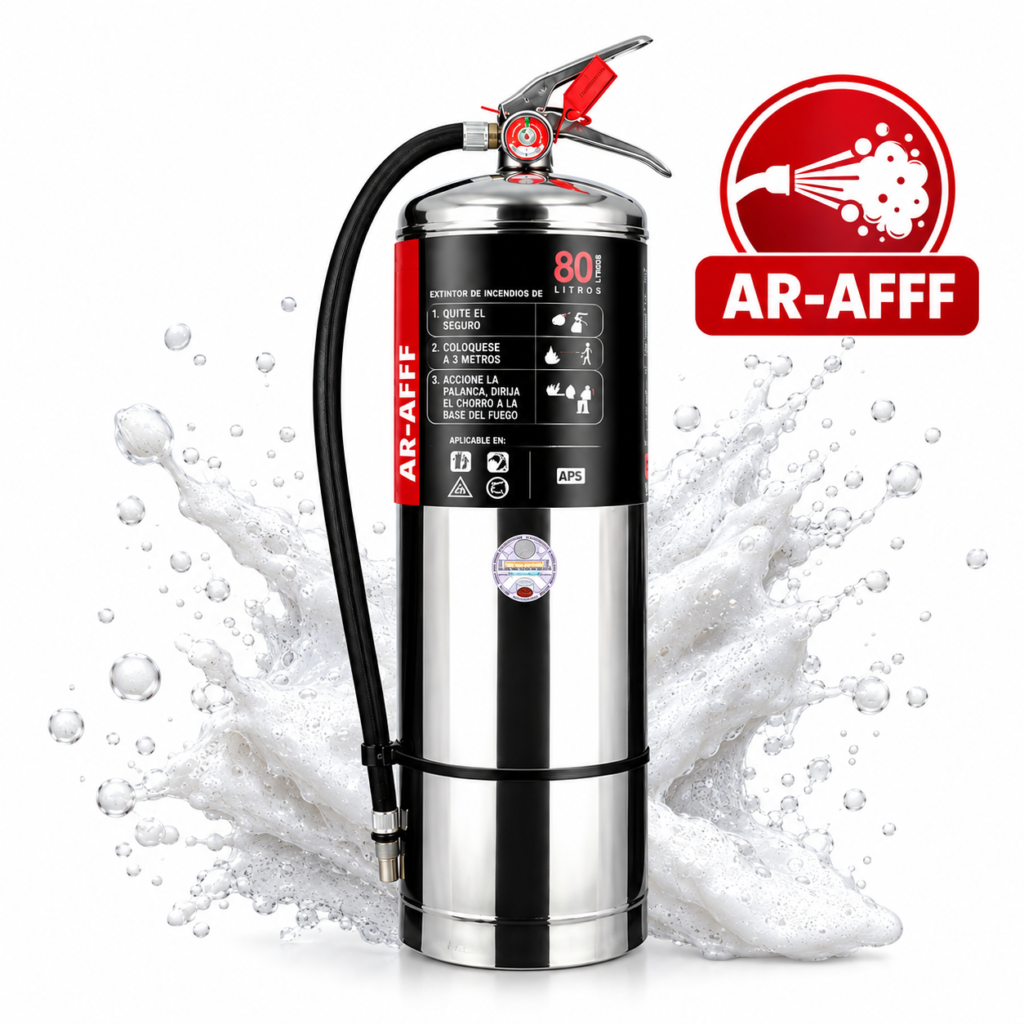 Extintor MANUAL a base de agua AR -AFFF bajo presión