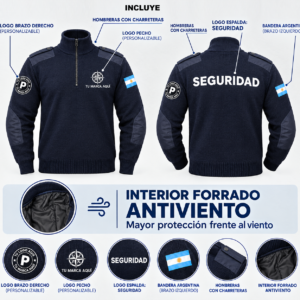 PULOVER TRICOTA VIGILADOR CUSTOMIZADO INCLUIDO